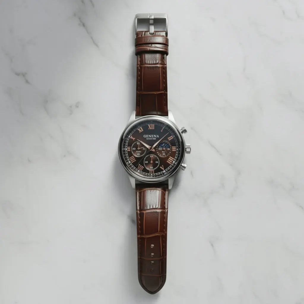 The Luxury Heritage | Classic Leather Timepiece Royal Verge