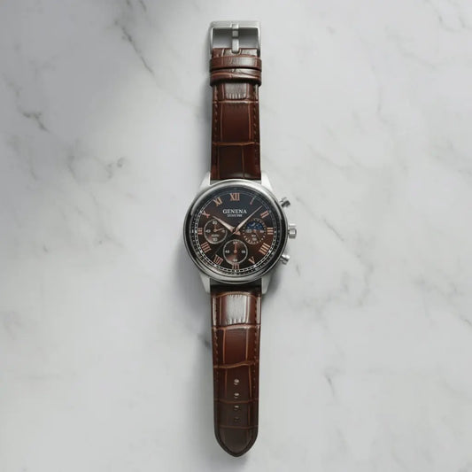 The Luxury Heritage | Classic Leather Timepiece Royal Verge