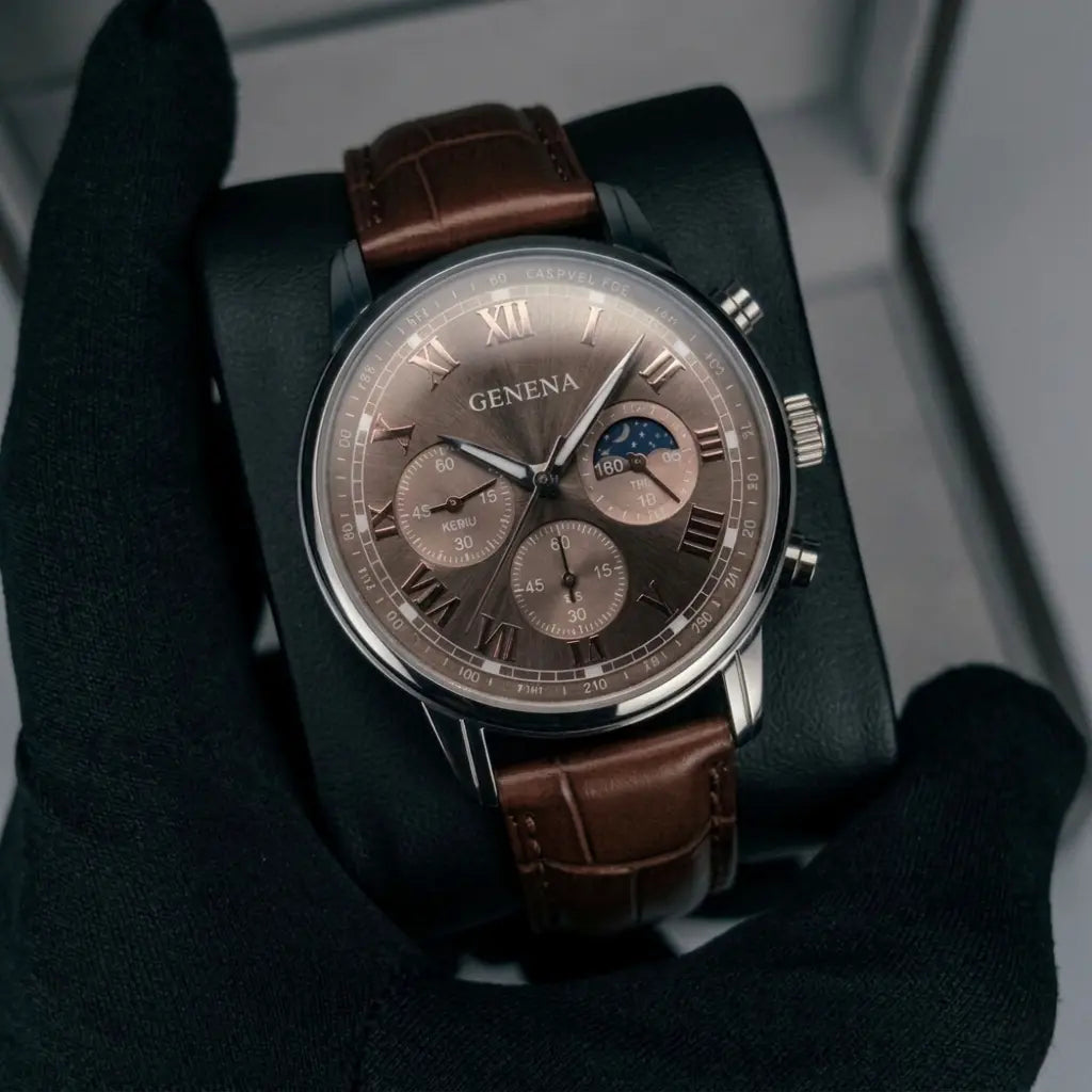 The Luxury Heritage | Classic Leather Timepiece Royal Verge