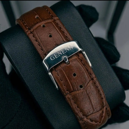 The Luxury Heritage | Classic Leather Timepiece Royal Verge